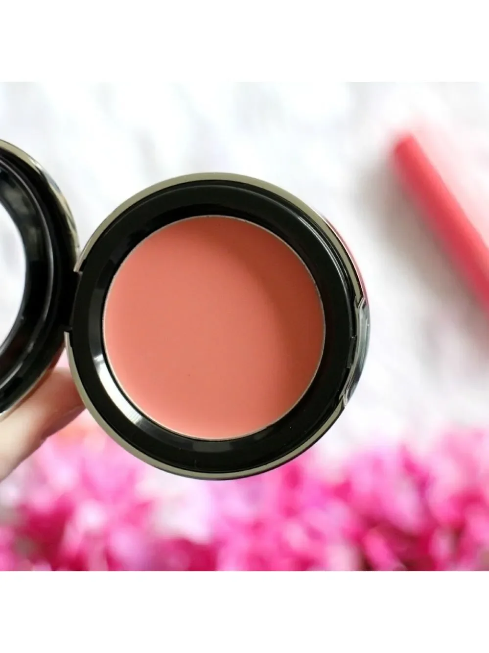 RETIRED bareMinerals Papaya Passion Blush Balm - Picture 5 of 13